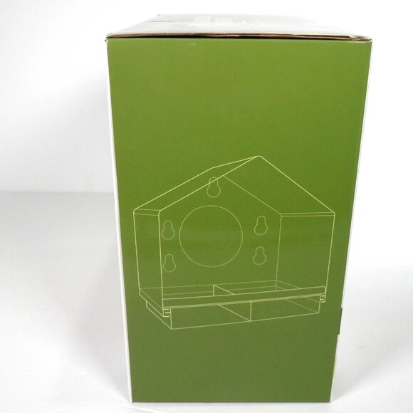 Deluxe Window Bird Feeder Suctions To Window Clear Bird House Shape Removable - Picture 4 of 4